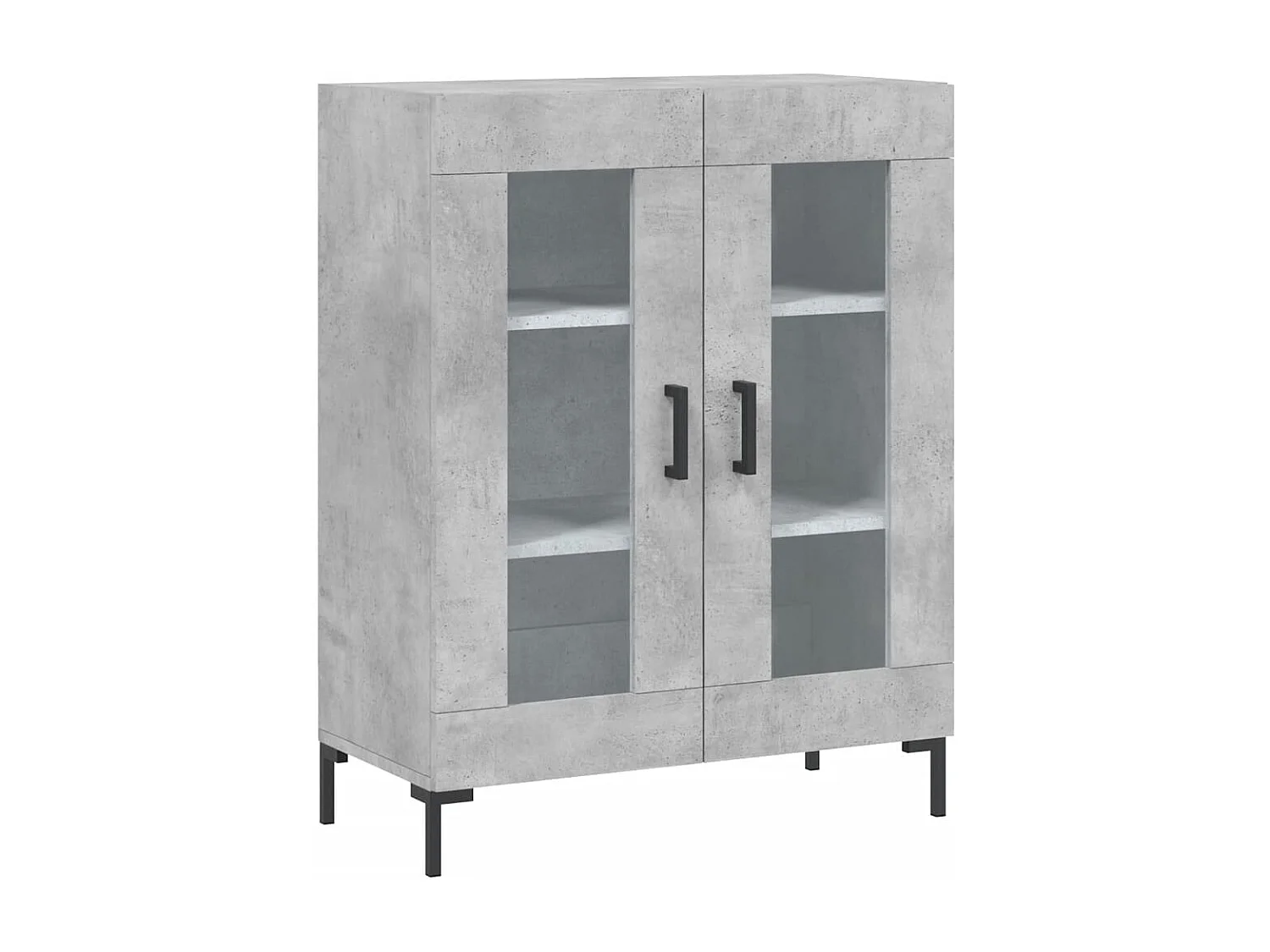 Buffet | Bahut | Meuble de rangement gris béton 69,5x34x90 cm bois d'ingénierie