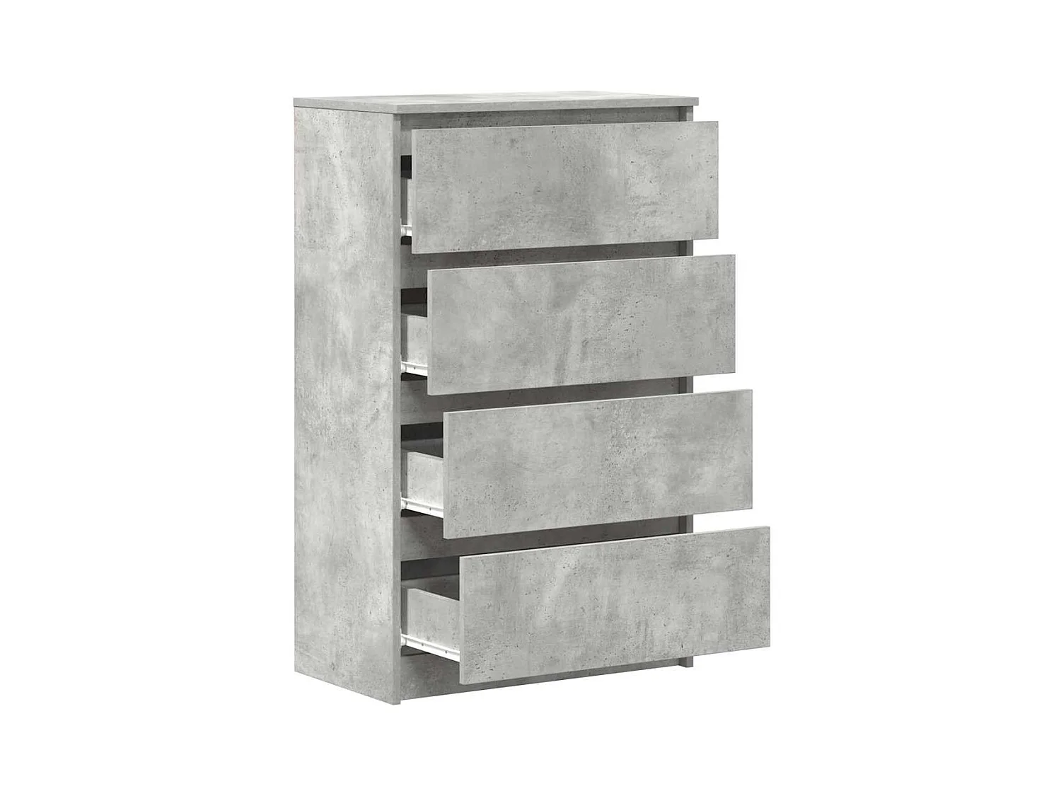 Buffet | Commode à tiroir | Meuble de rangement Gris béton 60x35x98,5 cm Bois d'ingénierie