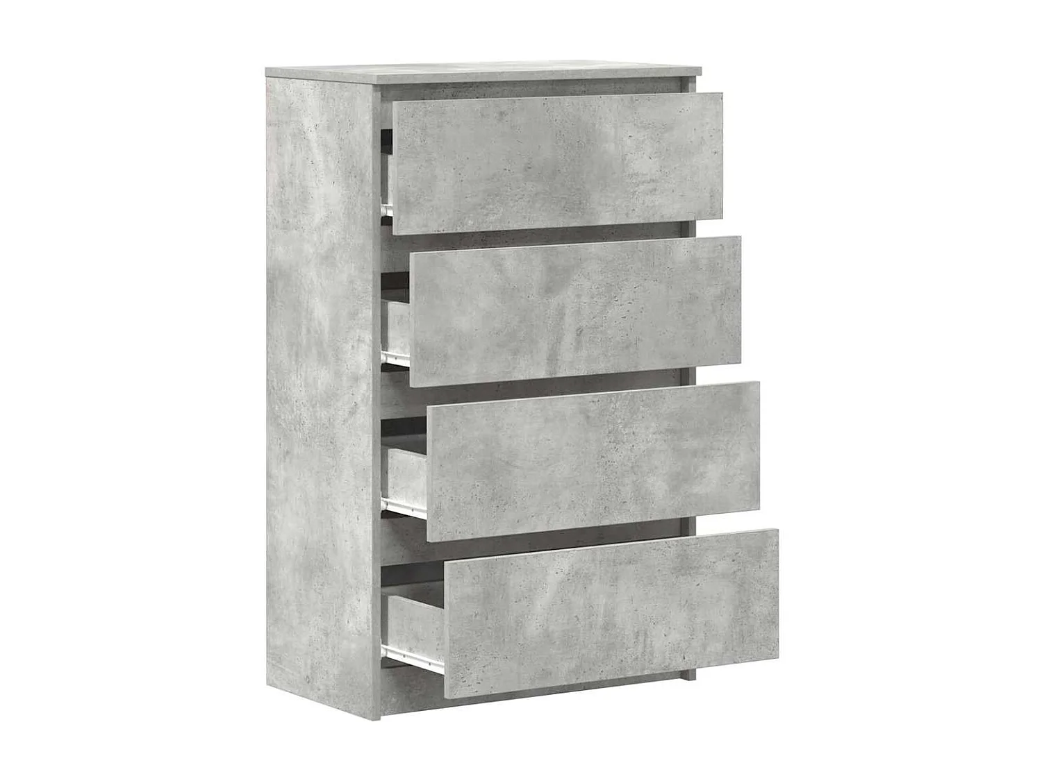 Buffet | Commode à tiroir | Meuble de rangement Gris béton 60x35x98,5 cm Bois d'ingénierie