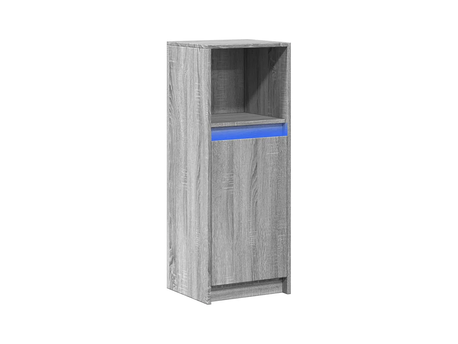 Buffet | Bahut | Meuble de rangement avec LED sonoma gris 38x34x100 cm bois d'ingénierie