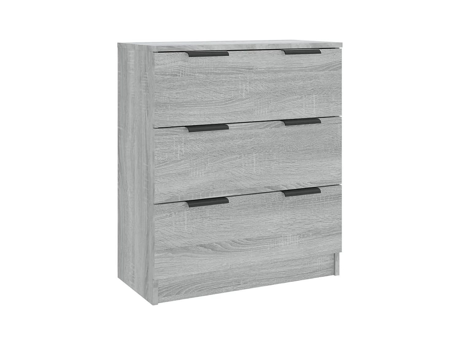 Buffet | Commode à tiroir | Meuble de rangements | Bahuts | Meuble de rangement 3 pcs Sonoma gris Bois d'ingénierie