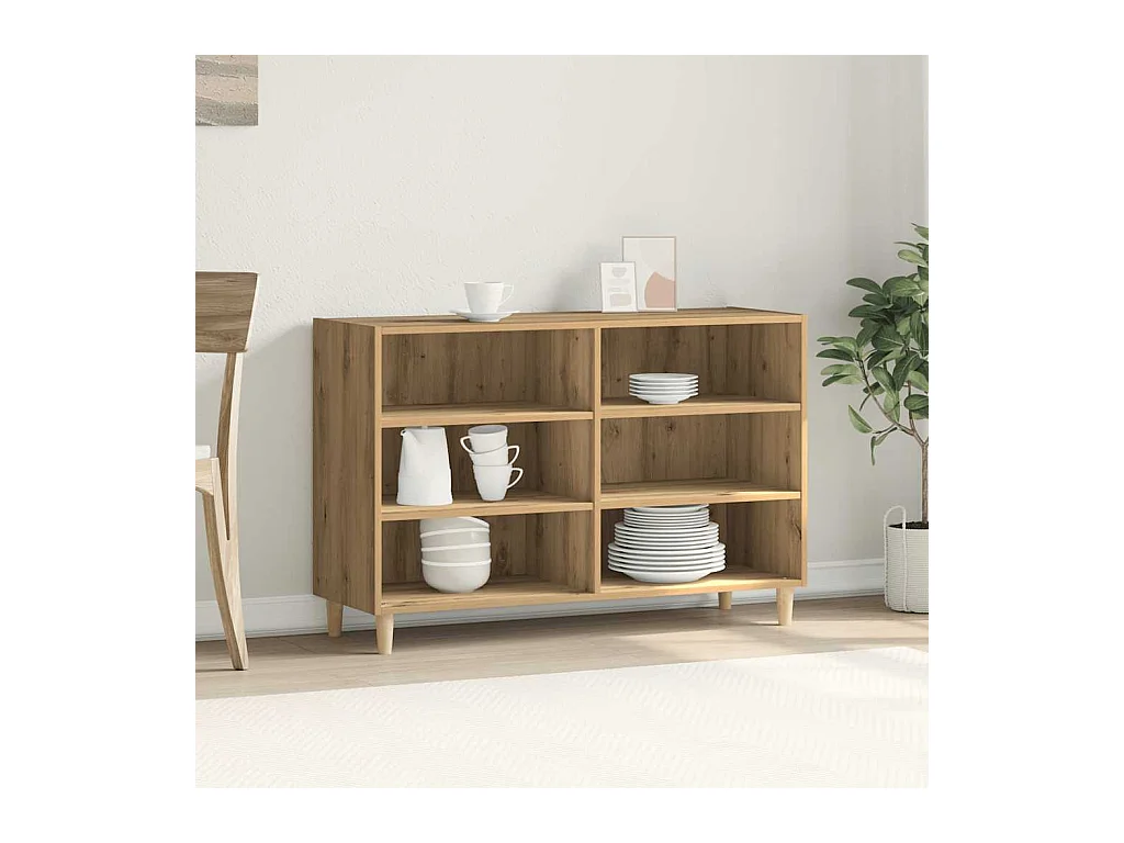 Credenza | Buffet | Armadio Rovere Artigianale 103,5x35x70 cm in Truciolato