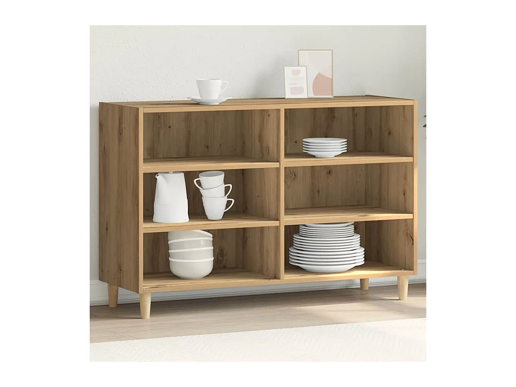 Credenza | Buffet | Armadio Rovere Artigianale 103,5x35x70 cm in Truciolato