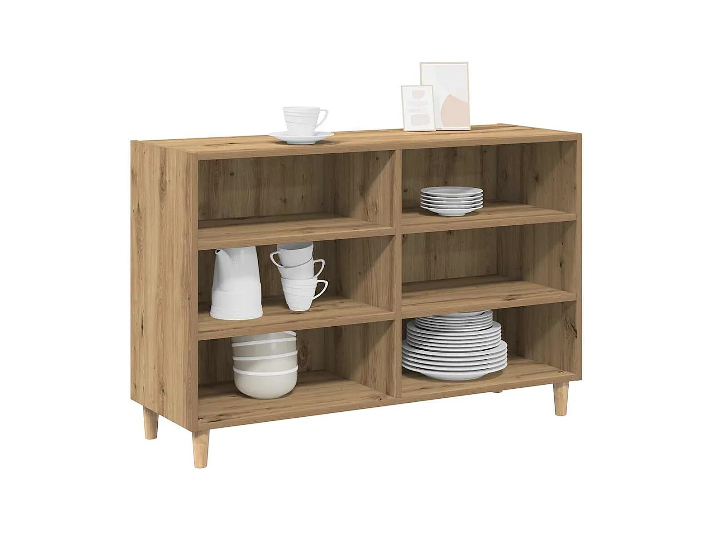 Credenza | Buffet | Armadio Rovere Artigianale 103,5x35x70 cm in Truciolato