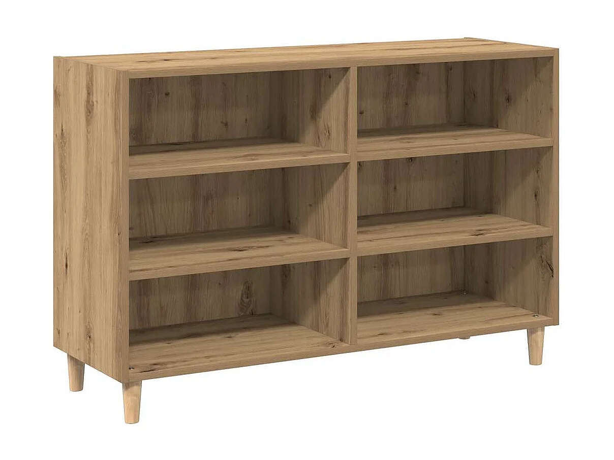 Buffet | Bahut | Meuble de rangement chêne artisanal 103,5x35x70 cm bois d'ingénierie