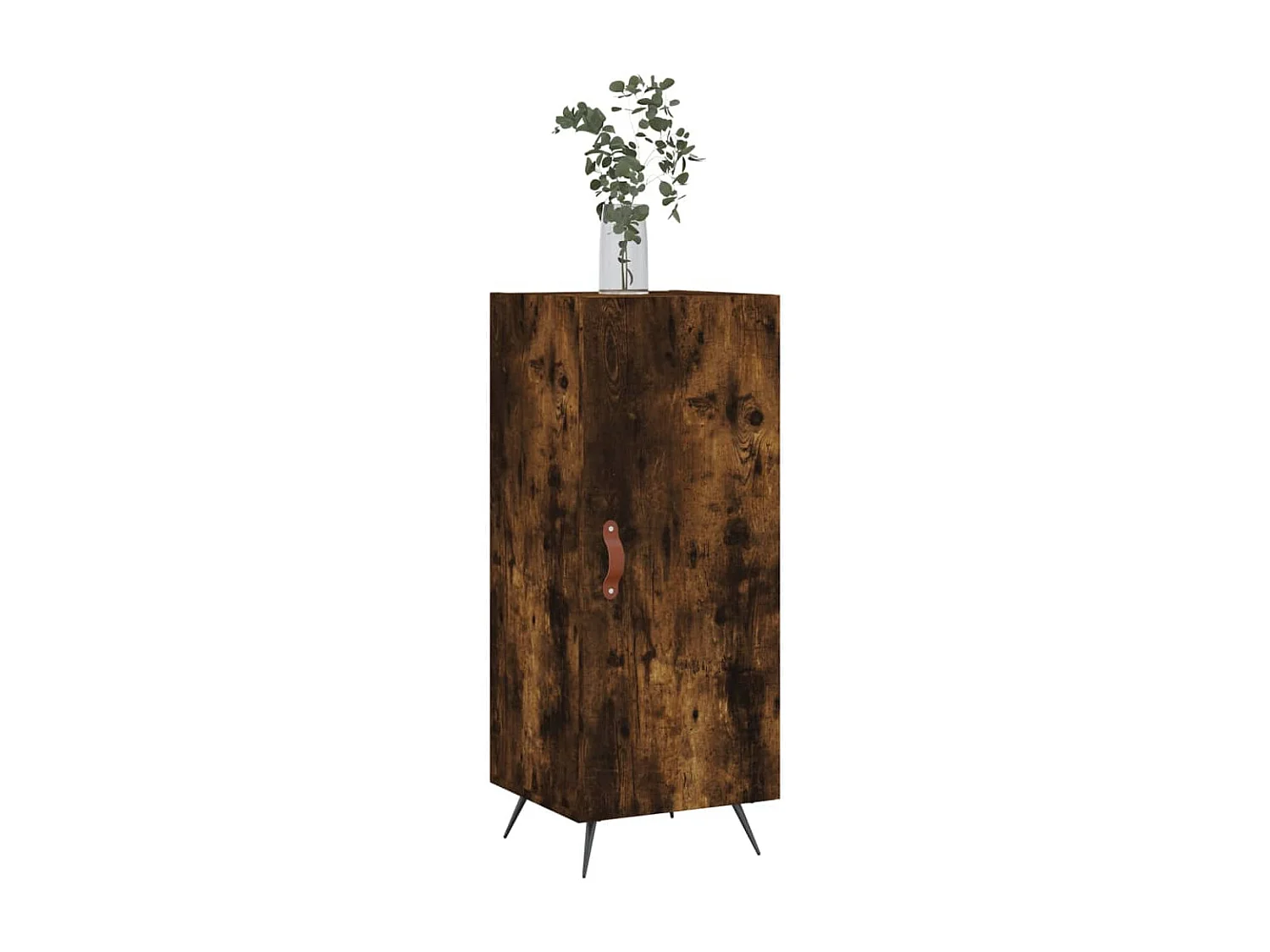 Buffet | Bahut | Meuble de rangement Chêne fumé 34,5x34x90 cm Bois d'ingénierie