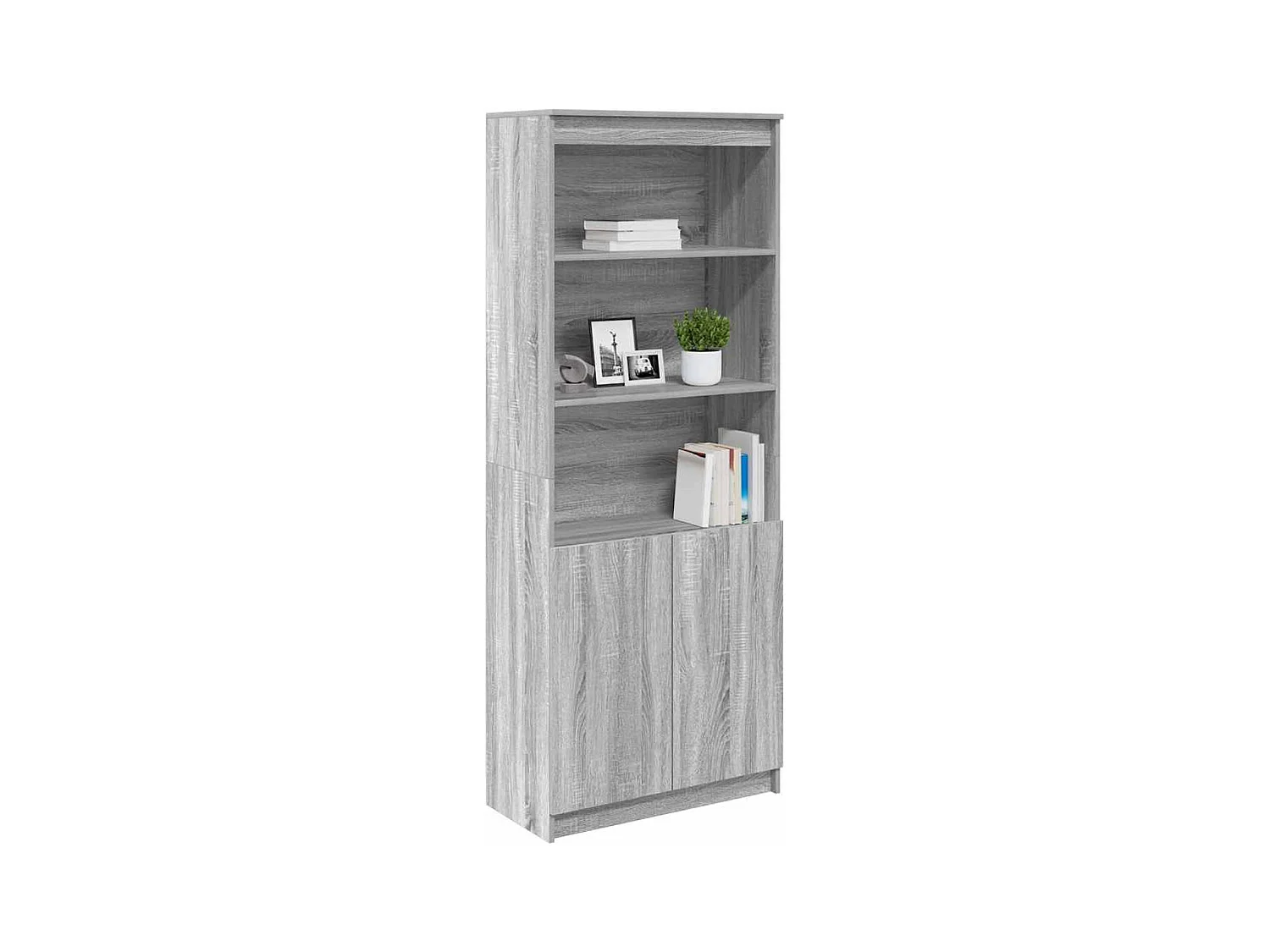 Buffet | Bahut | Meuble de rangement haut sonoma gris 70x35x180 cm bois d'ingénierie