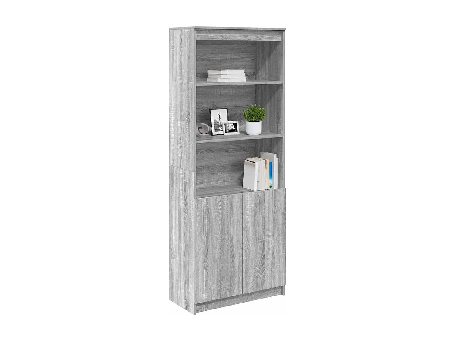 Buffet | Bahut | Meuble de rangement haut sonoma gris 70x35x180 cm bois d'ingénierie