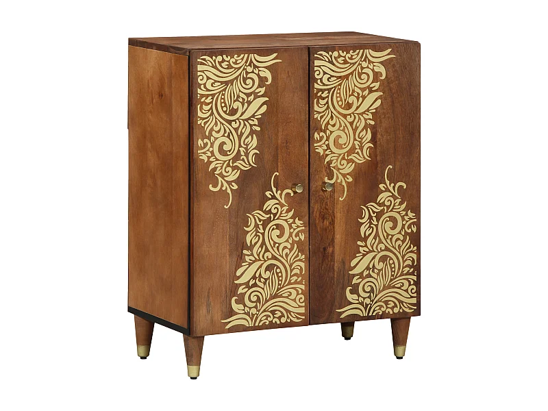 Sideboard | Credenza | Armadio 60x33x75 cm Legno Massello di Mango