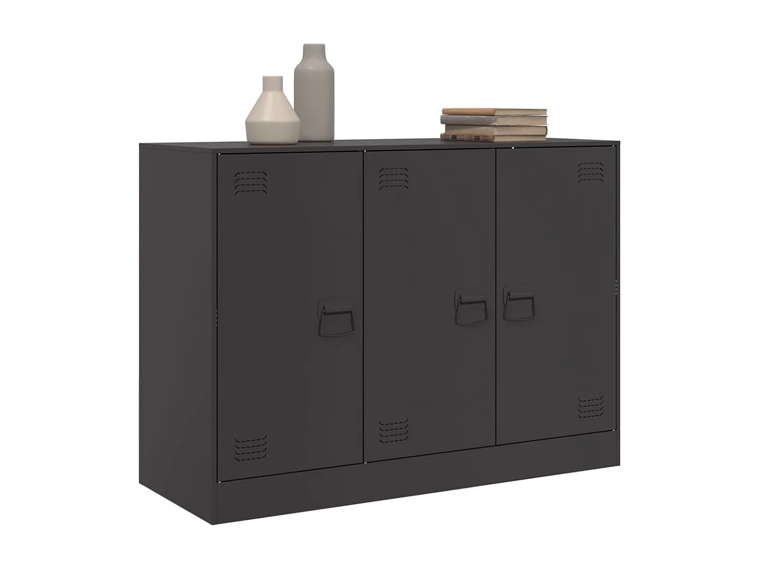 Credenza | Buffet | Armadio Nera 99x39x73 cm in Acciaio