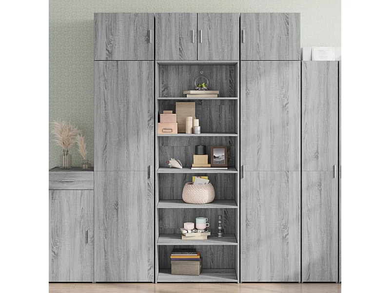 Buffet | Bahut | Meuble de rangement haut sonoma gris 70x41x185 cm bois d'ingénierie
