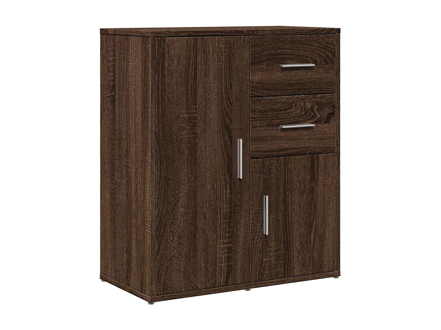 Buffet | Bahut | Meuble de rangement chêne marron 60x31x70 cm bois d'ingénierie