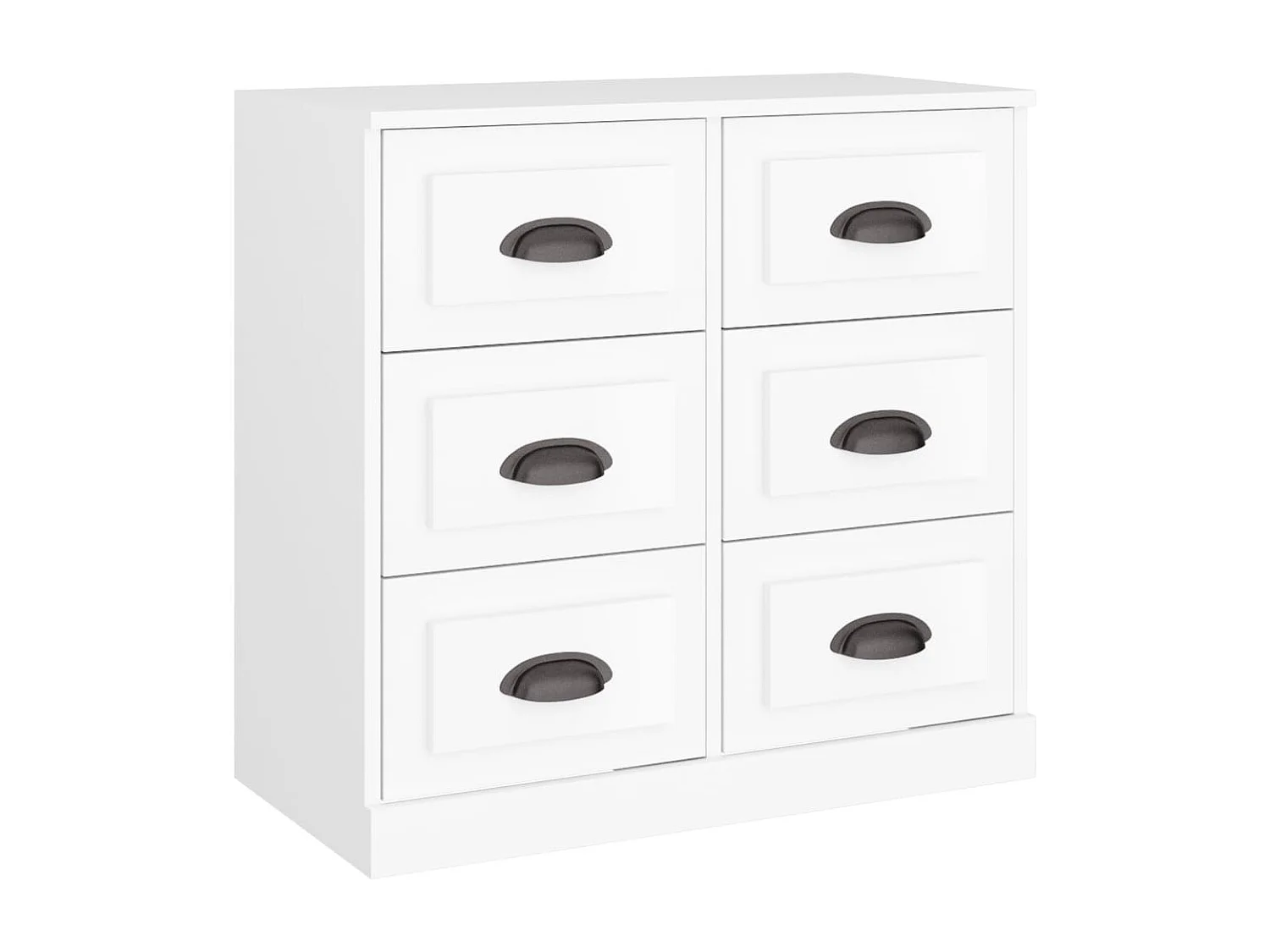 Buffet | Bahut | Meuble de rangement blanc 70x35,5x67,5 cm bois d'ingénierie