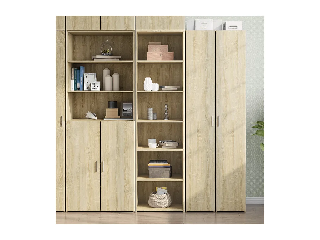 Credenza | Buffet | Armadio Rovere Sonoma 50x41x185 in Legno Multistrato