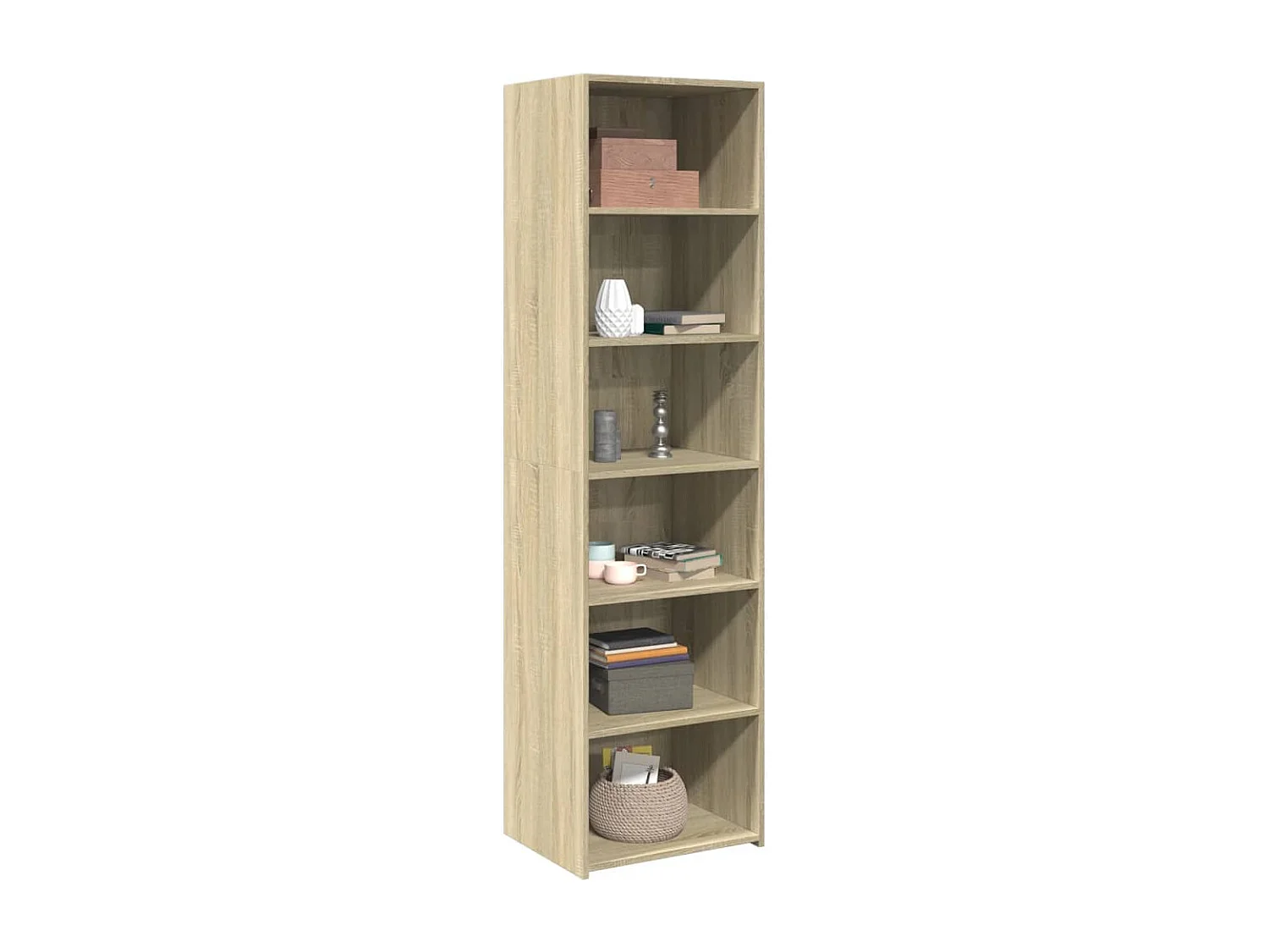 Credenza | Buffet | Armadio Rovere Sonoma 50x41x185 in Legno Multistrato