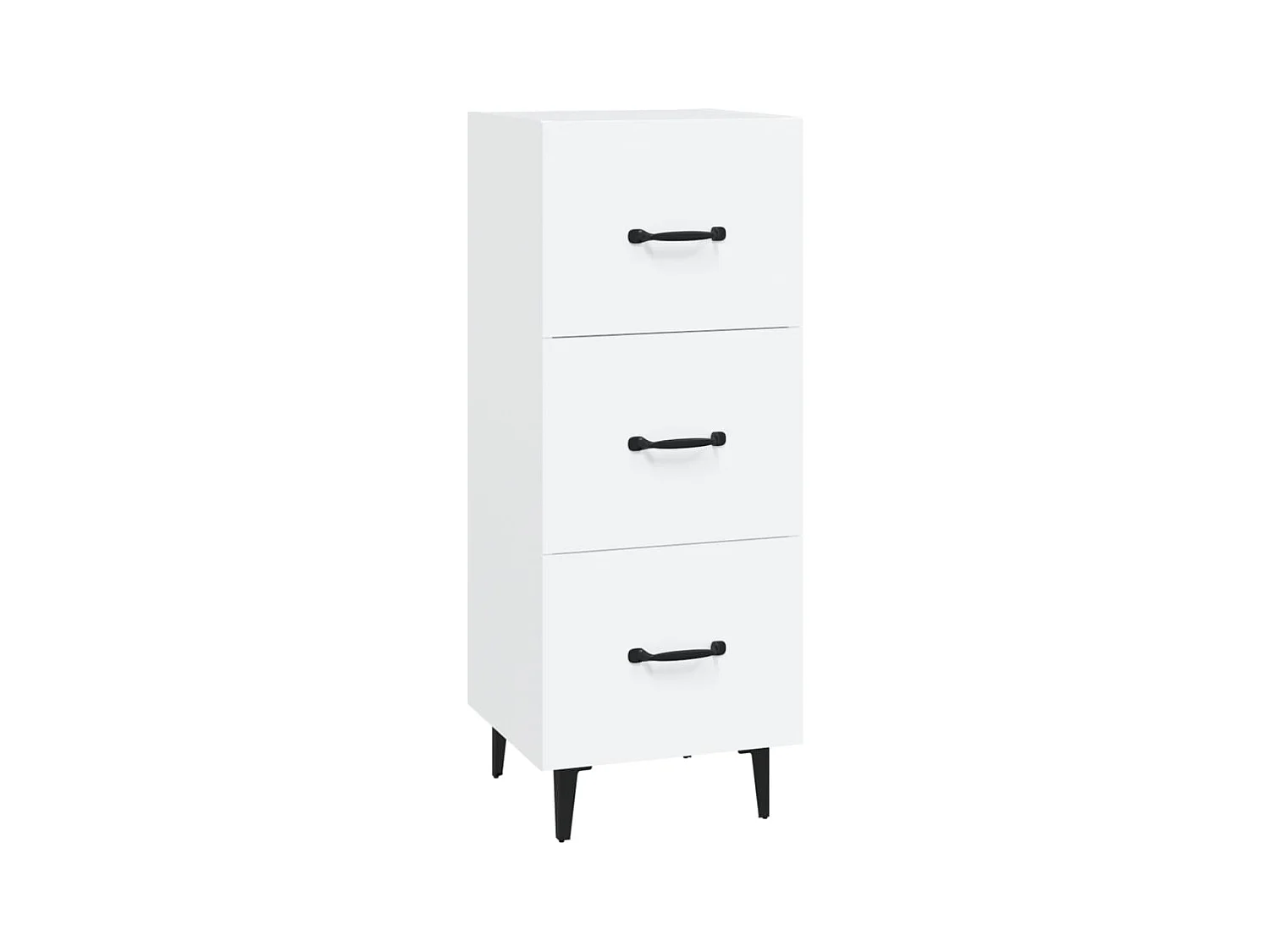 Buffet | Bahut | Meuble de rangement blanc 34,5x34x90 cm bois d'ingénierie