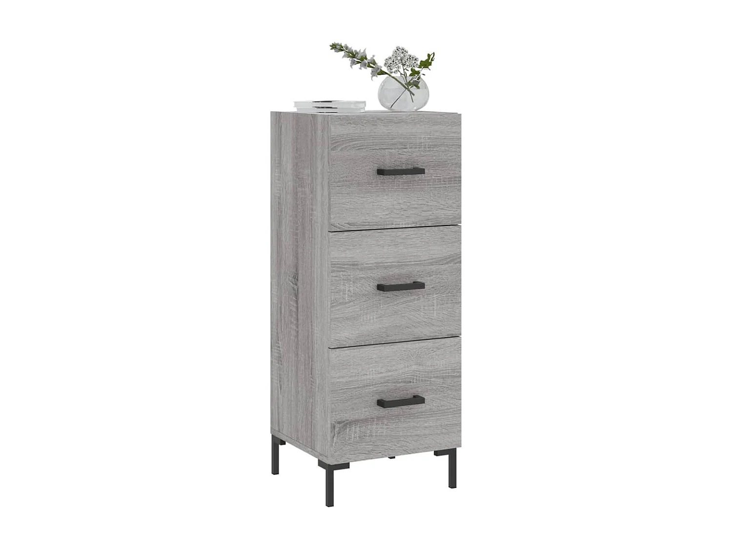 Buffet | Bahut | Meuble de rangement Sonoma gris 34,5x34x90 cm Bois d'ingénierie