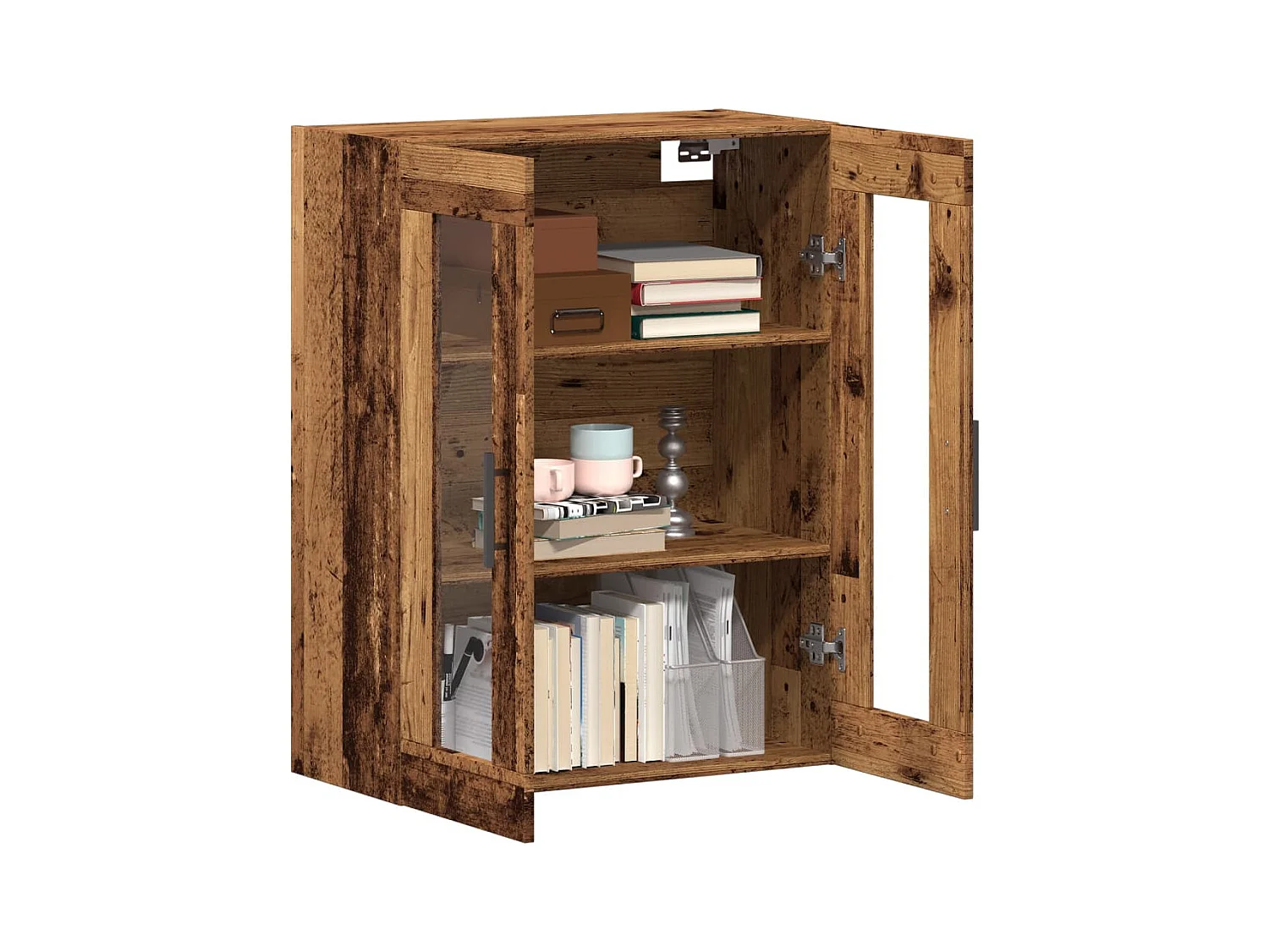 Credenza | Buffet | Armadio Legno Antico 69,5x34x90 cm in Legno Multistrato