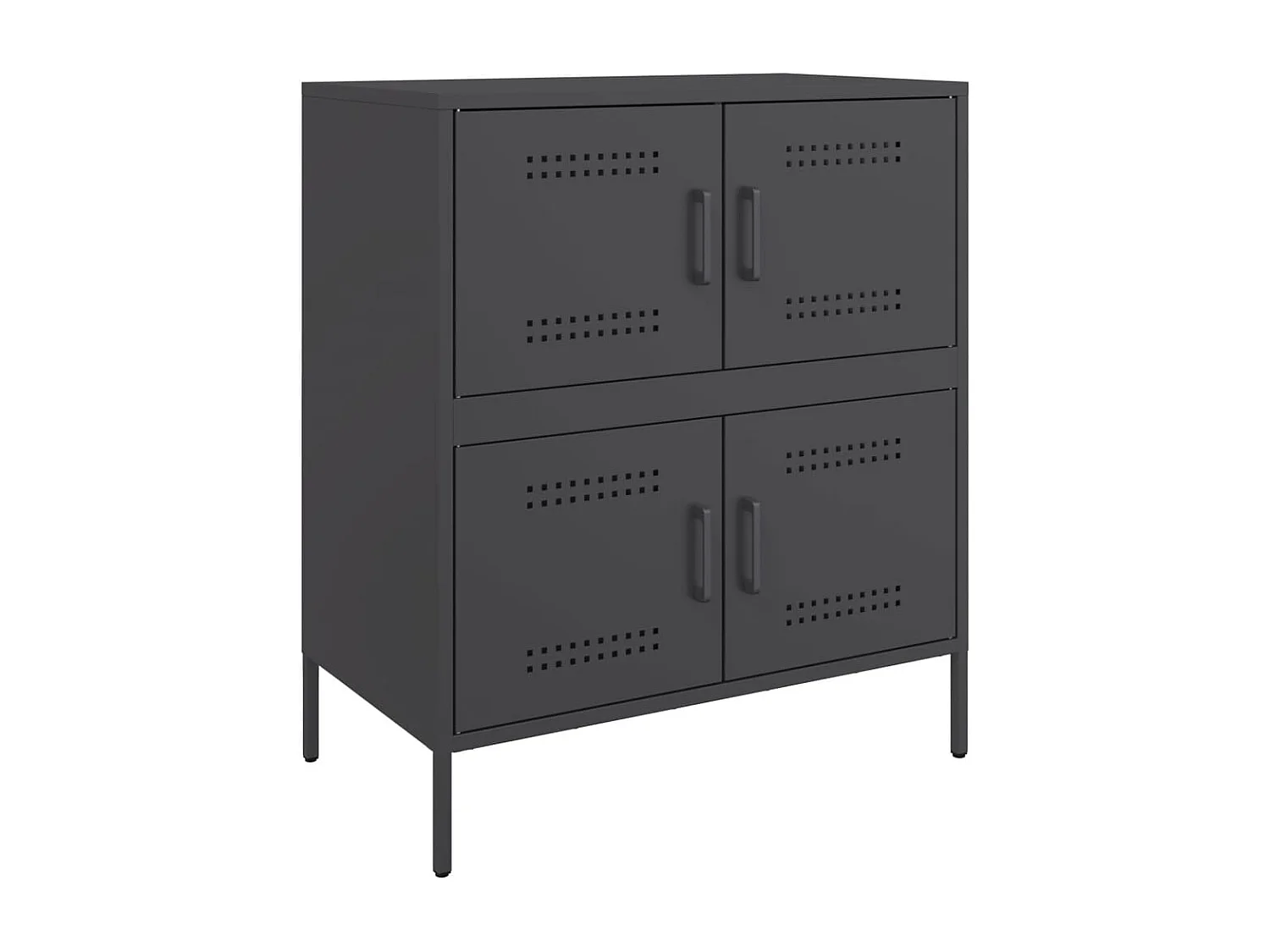 Credenza | Buffet | Armadio Nera 68x39x79 cm in Acciaio