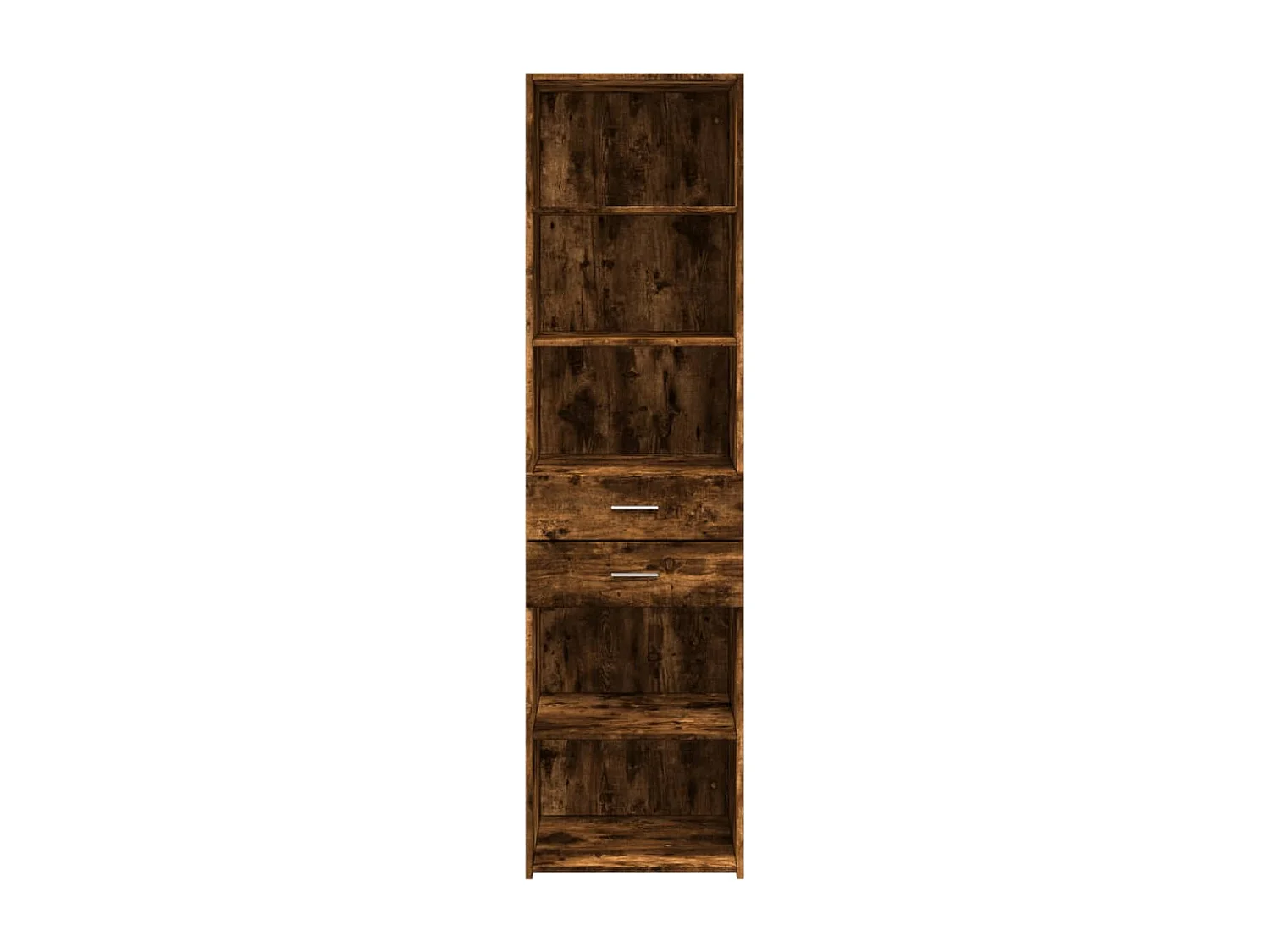Buffet | Bahut | Meuble de rangement haut chêne fumé 50x42,5x185 cm bois d'ingénierie