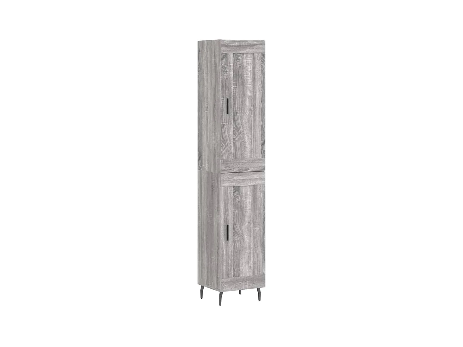Buffet | Bahut | Meuble de rangement haut Sonoma gris 34,5x34x180 cm Bois d'ingénierie