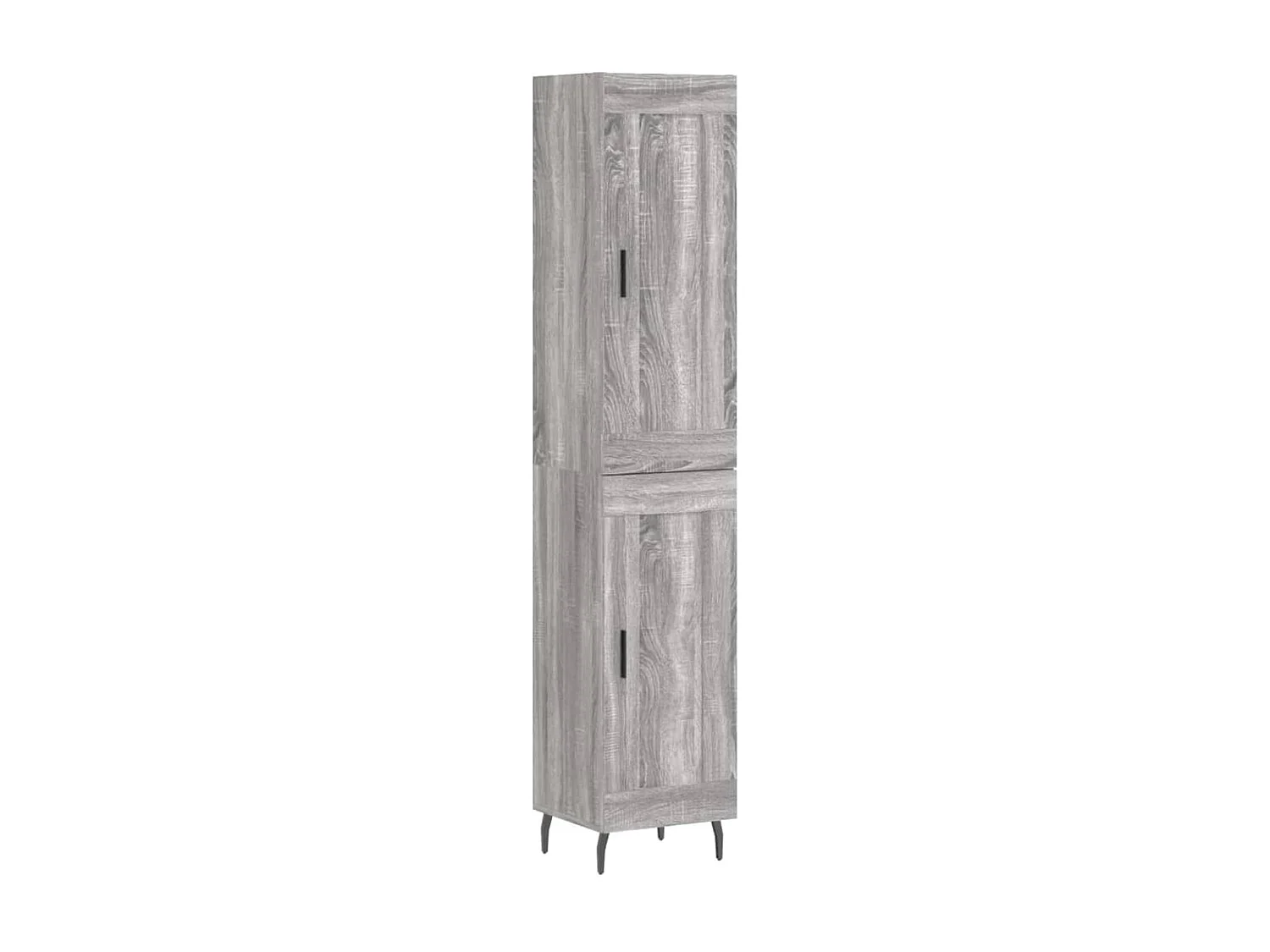Buffet | Bahut | Meuble de rangement haut Sonoma gris 34,5x34x180 cm Bois d'ingénierie