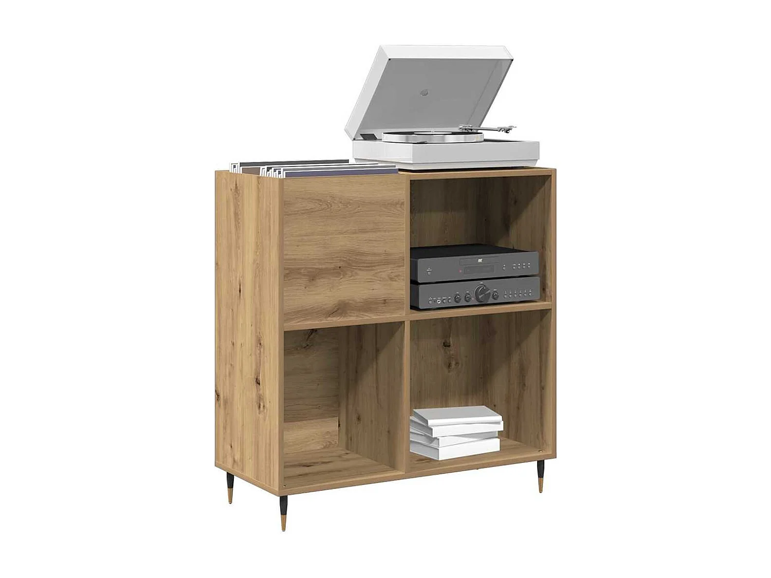 Buffet | Bahut | Meuble de rangement en bois vieilli 84,5x38x89 cm en bois d'ingénierie