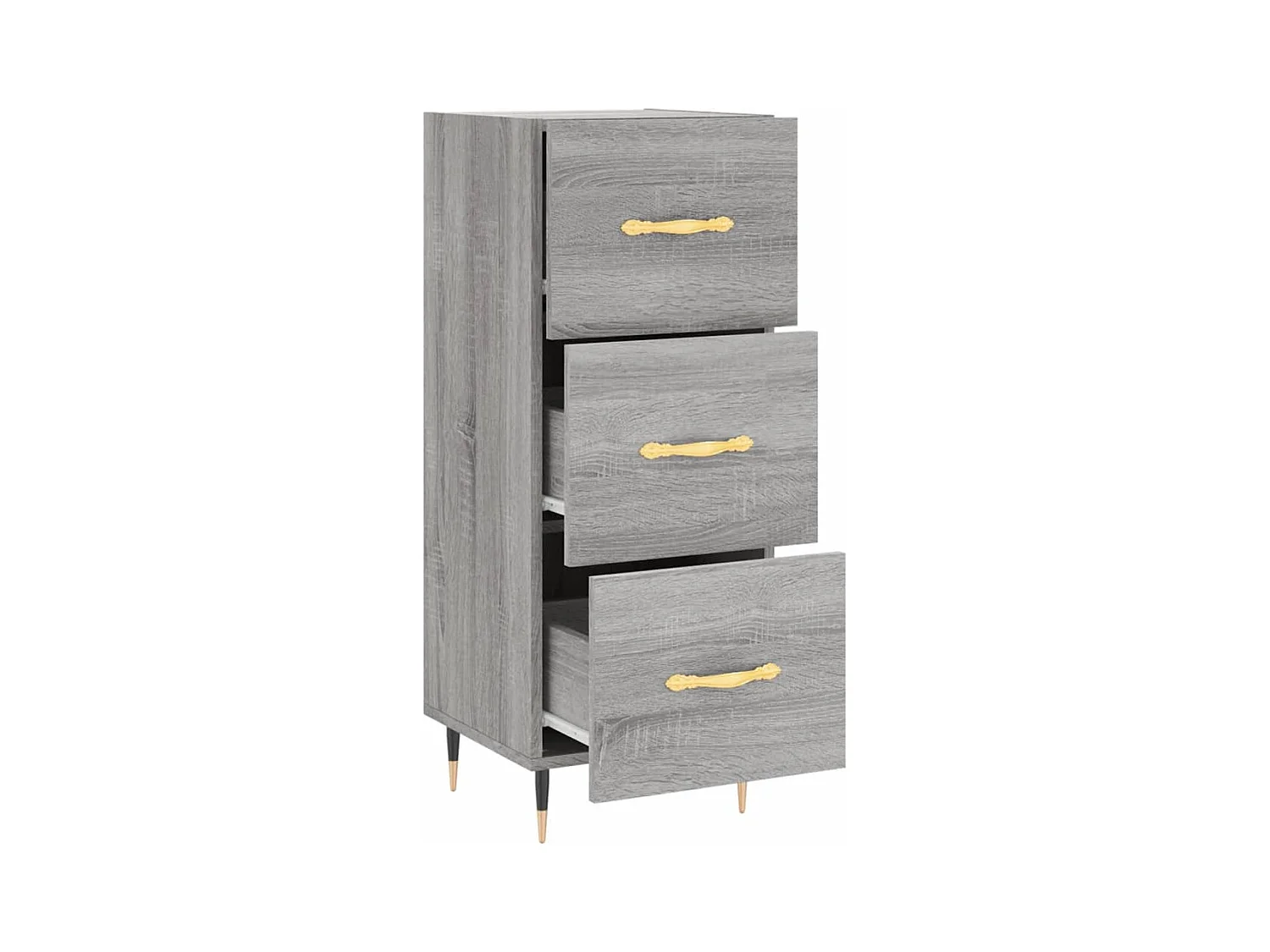Buffet | Bahut | Meuble de rangement Sonoma gris 34,5x34x90 cm Bois d'ingénierie