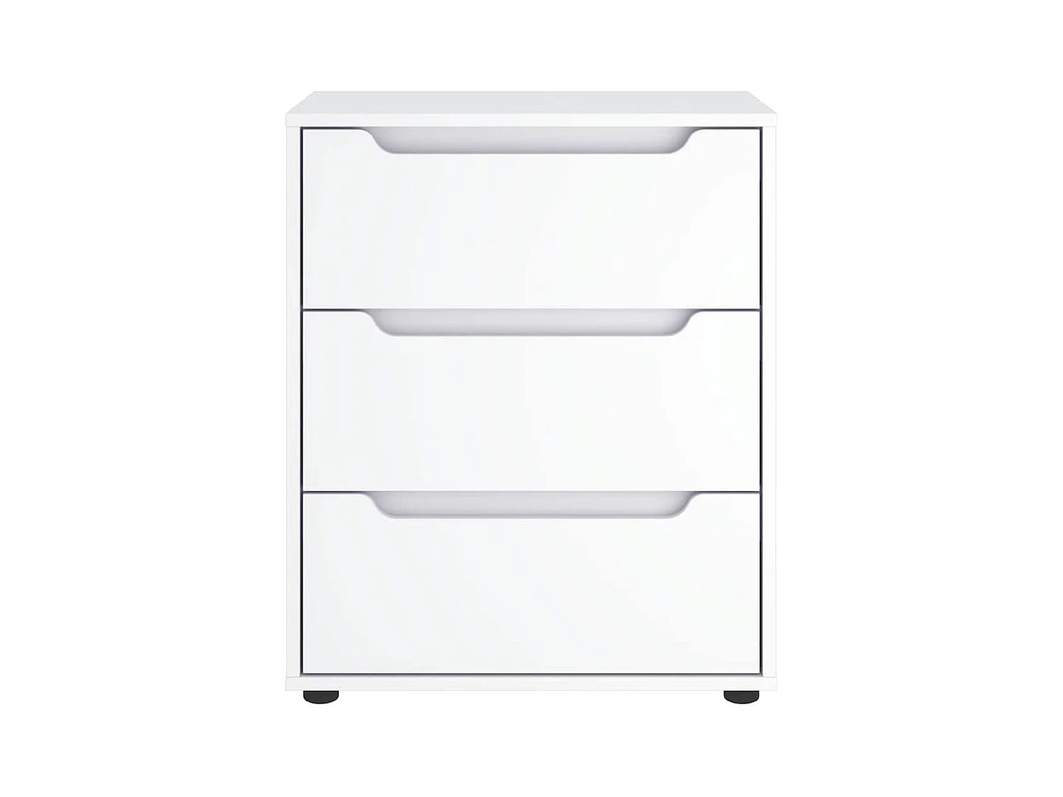 Buffet | Commode à tiroir | Meuble de rangement VISNES blanc 60x40x73 cm bois d'ingénierie