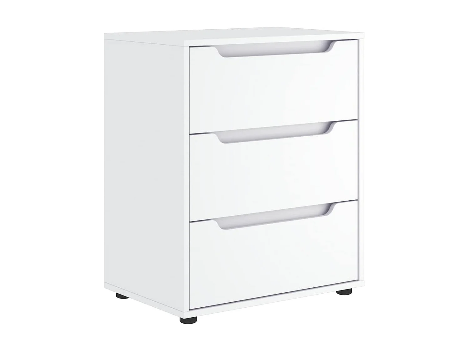 Buffet | Commode à tiroir | Meuble de rangement VISNES blanc 60x40x73 cm bois d'ingénierie