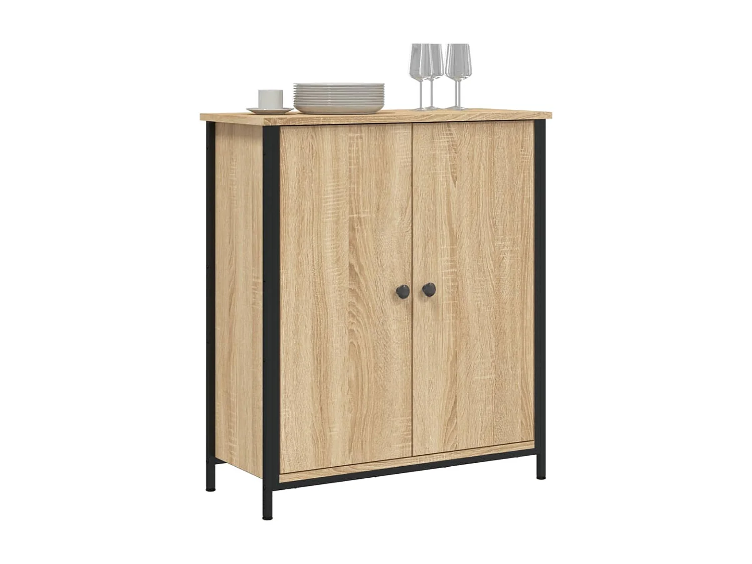Credenza | Buffet | Armadio Rovere Sonoma 70x30x80 cm in Legno Multistrato