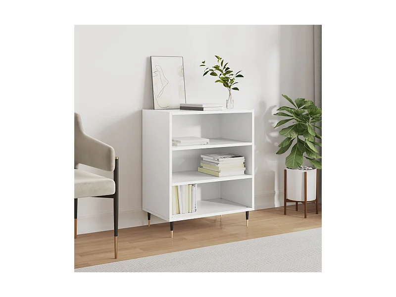 Buffet | Bahut | Meuble de rangement blanc 57x35x70 cm bois d’ingénierie