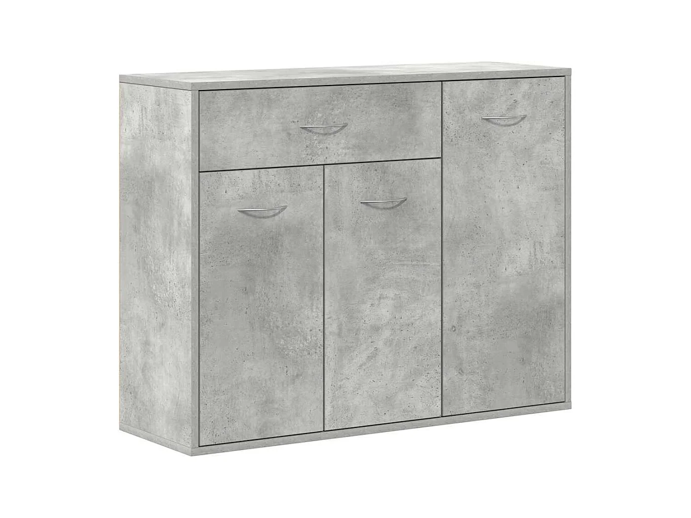 Buffet | Commode à tiroir | Meuble de rangement Gris béton 88x30x70 cm Bois d'ingénierie
