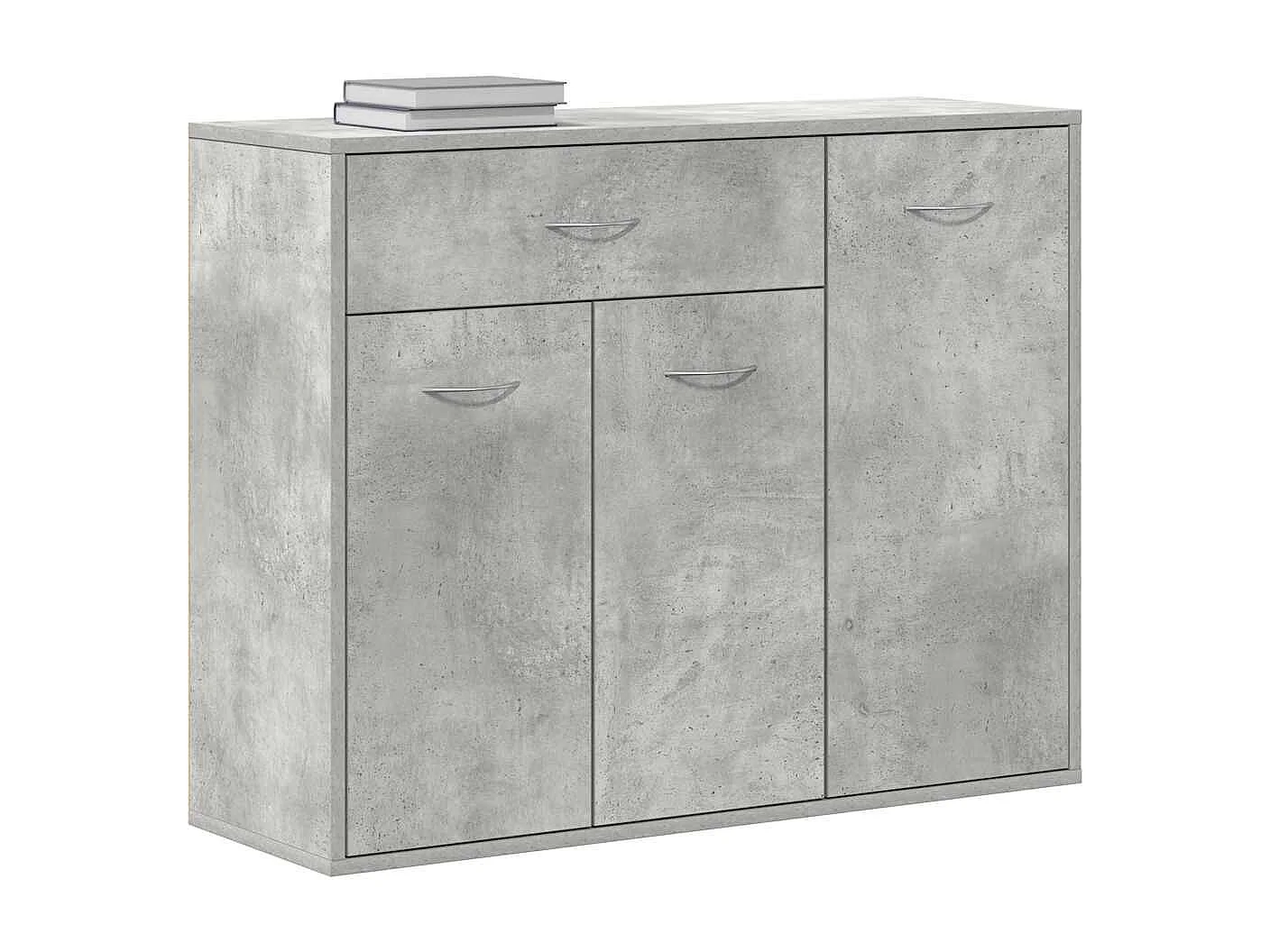 Buffet | Commode à tiroir | Meuble de rangement Gris béton 88x30x70 cm Bois d'ingénierie