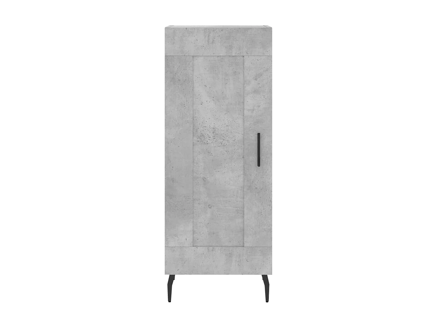 Buffet | Bahut | Meuble de rangement Gris béton 34,5x34x90 cm Bois d'ingénierie