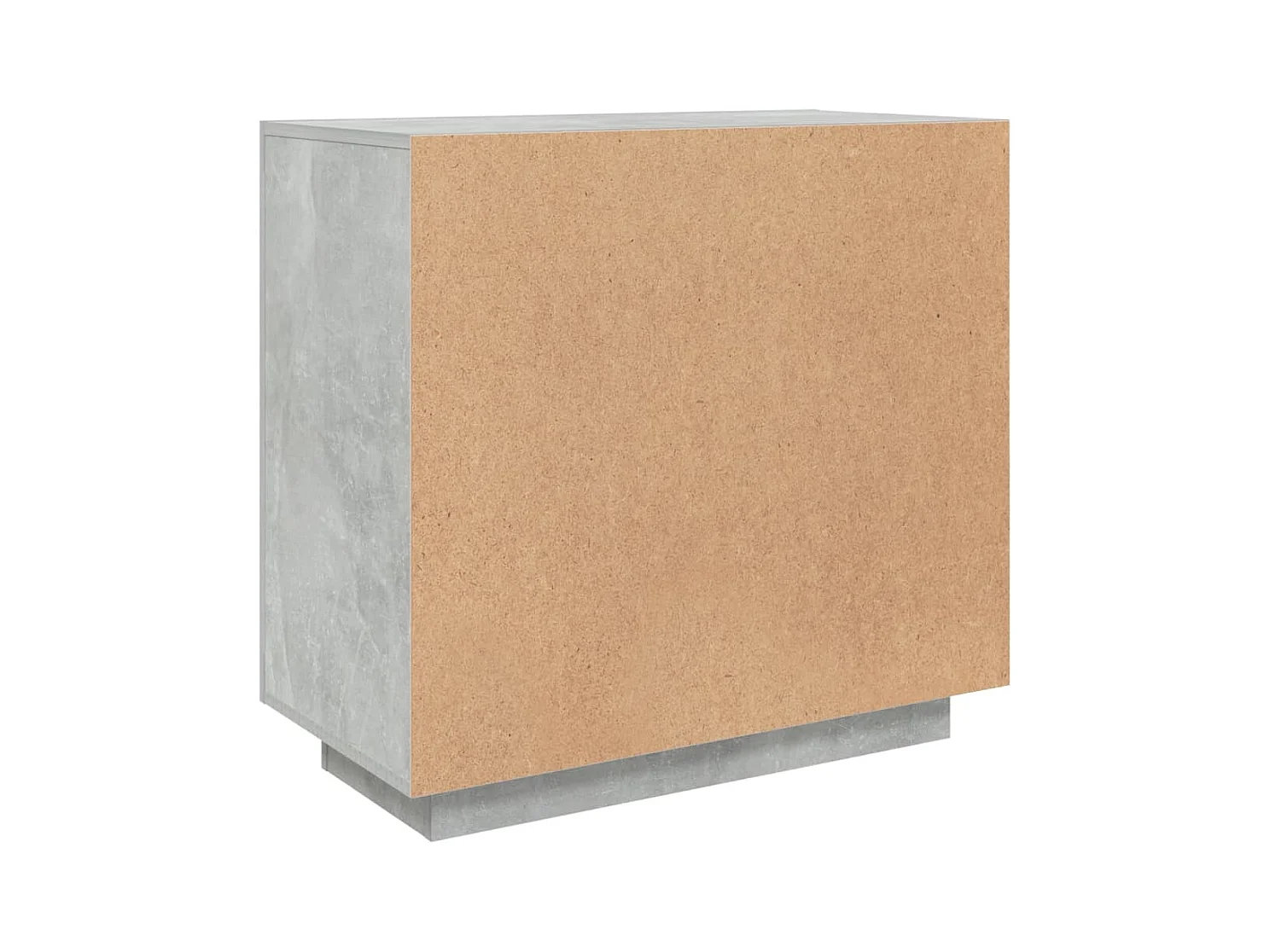 Buffet | Bahut | Meuble de rangement Gris béton 80x40x75 cm Bois d'ingénierie