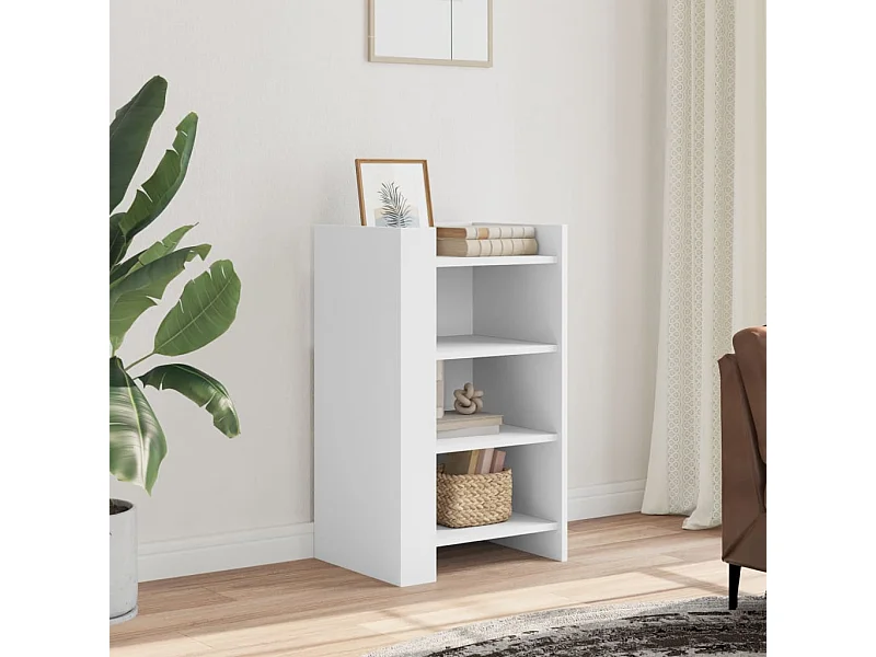 Buffet | Bahut | Meuble de rangement blanc 45x35x75 cm bois d'ingénierie