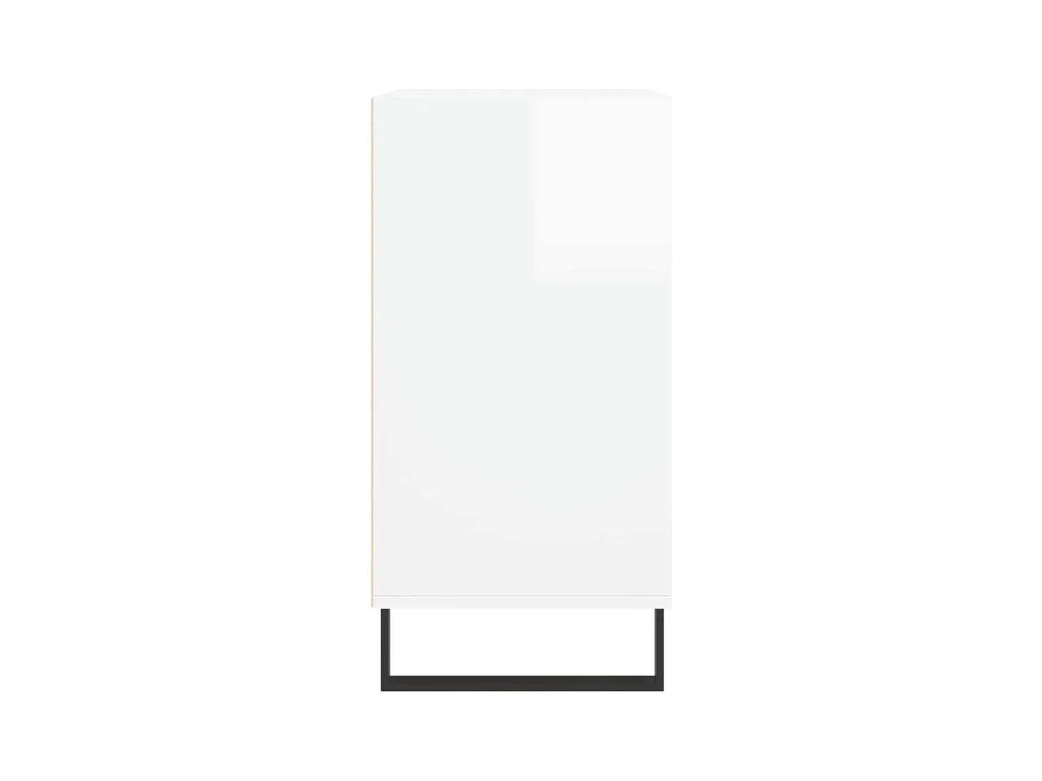 Buffet | Bahut | Meuble de rangement blanc brillant 57x35x70 cm bois d'ingénierie