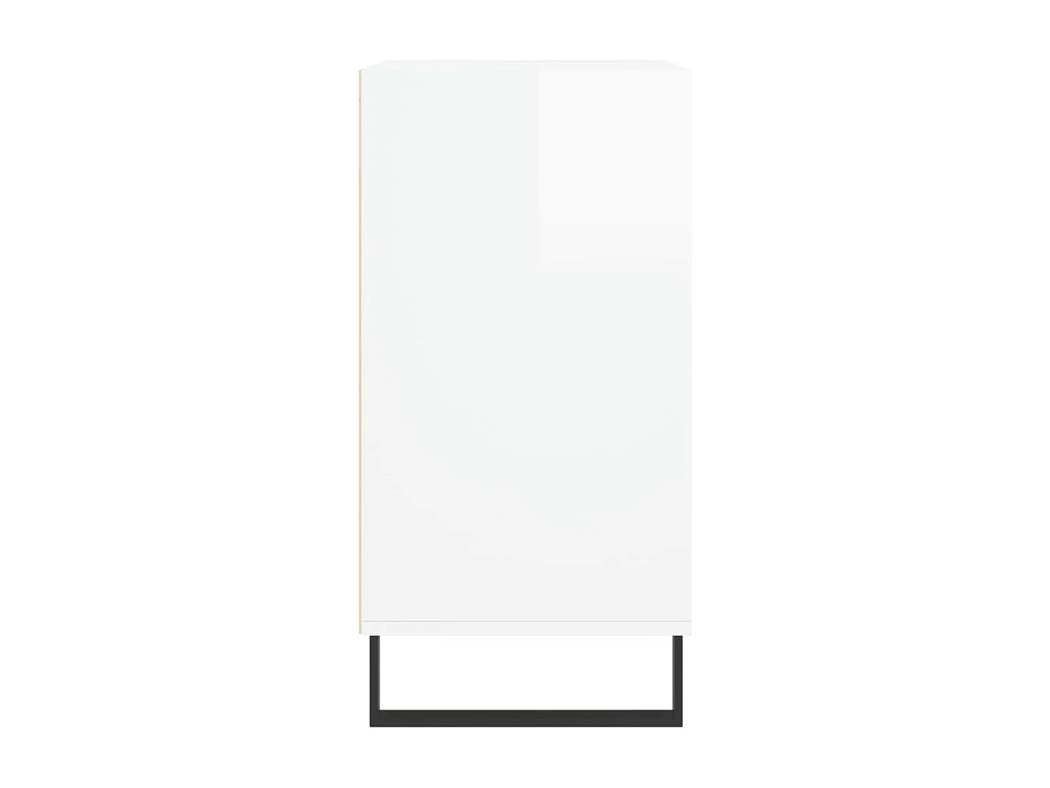 Buffet | Bahut | Meuble de rangement blanc brillant 57x35x70 cm bois d'ingénierie