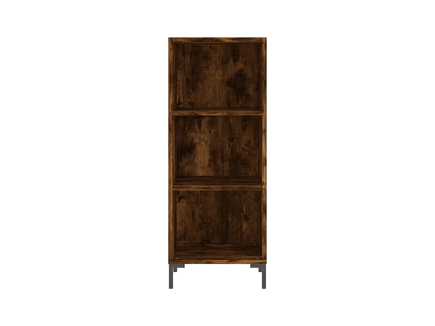 Buffet | Bahut | Meuble de rangement chêne fumé 34,5x32,5x90 cm bois d'ingénierie
