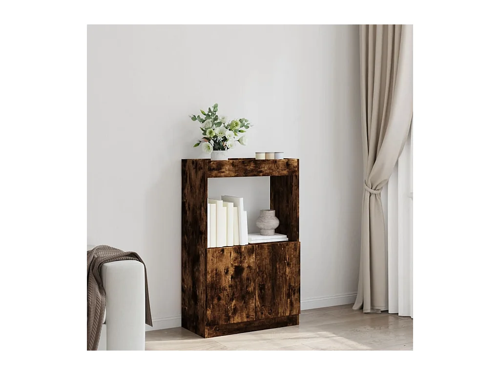 Credenza | Buffet | Armadio Rovere Fumo 63x33x100 cm in Truciolato