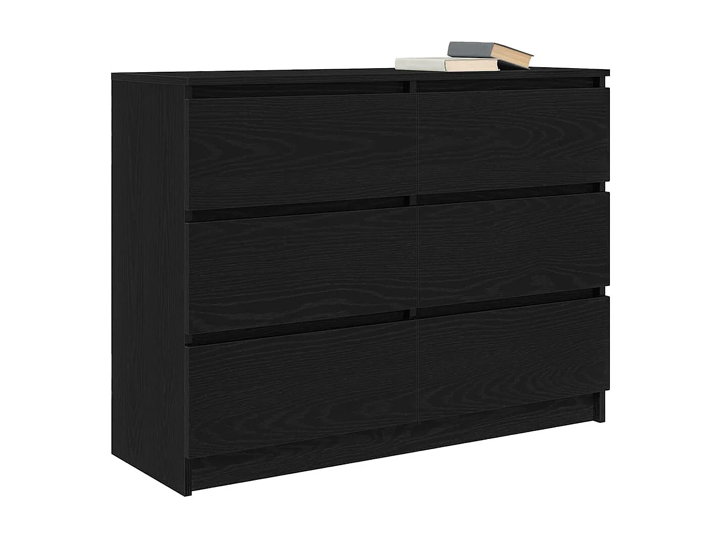 Buffet | Bahut | Meuble de rangement chêne noir 100x35x76 cm bois d'ingénierie