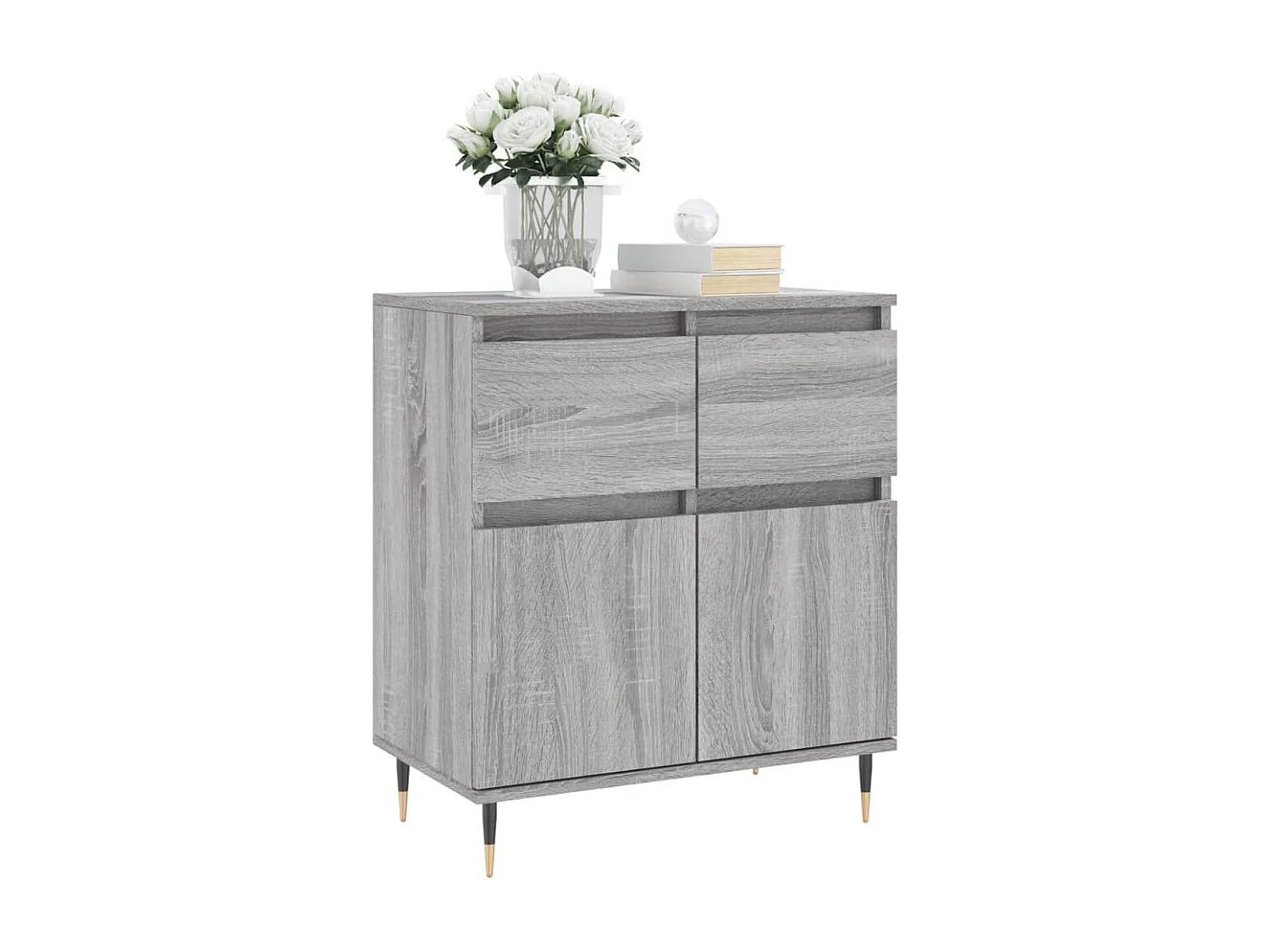 Credenza | Buffet | Armadio Grigio Sonoma 60x35x70 cm in Legno Multistrato