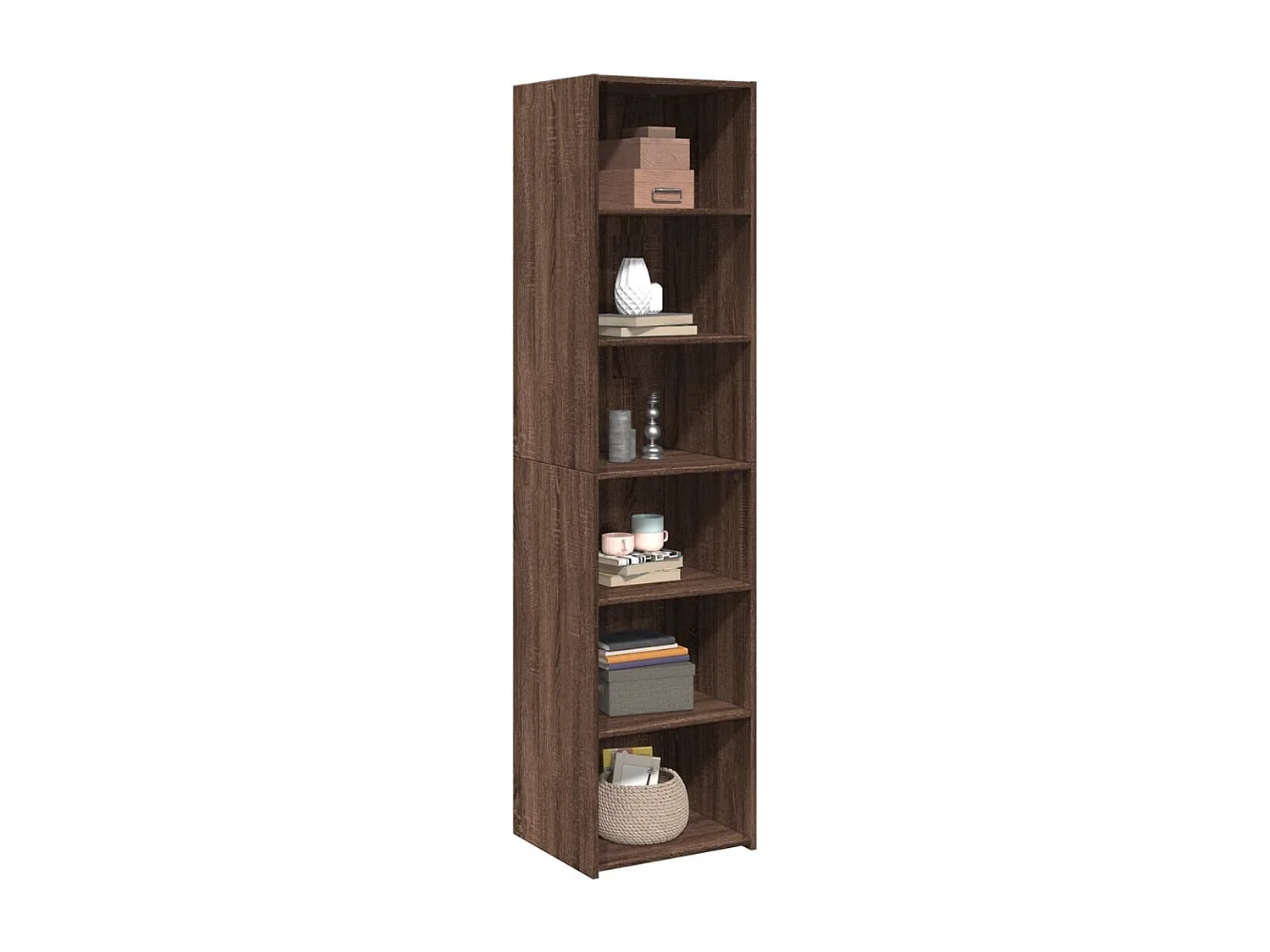 Buffet | Bahut | Meuble de rangement haut chêne marron 45x41x185 cm bois d'ingénierie