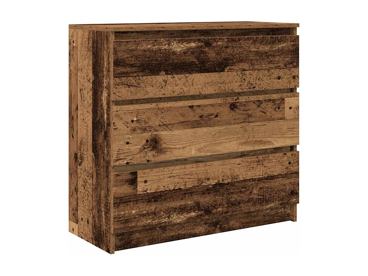 Buffet | Commode à tiroir | Meuble de rangement vieux bois 80x35x76 cm bois d'ingénierie