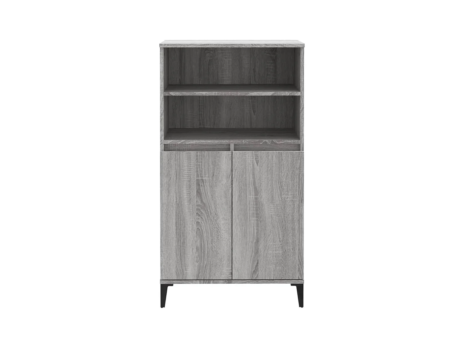 Buffet | Bahut | Meuble de rangement haut Sonoma gris 60x36x110 cm Bois d'ingénierie