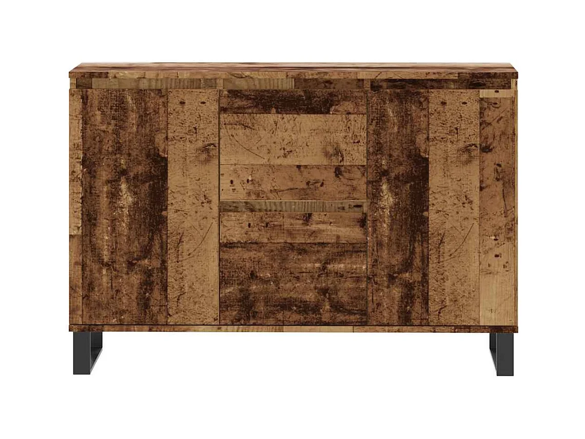 Credenza | Buffet | Armadio Legno Antico 101,5x35x70 cm in Legno Multistrato