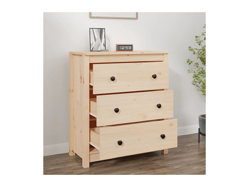 Buffet | Bahut | Meuble de rangement 70x35x80 cm bois massif de pin