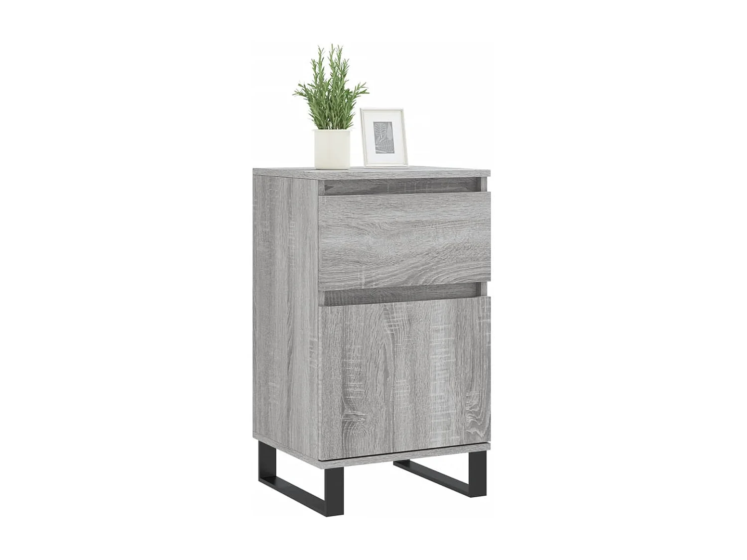 Buffets | Bahuts | Meuble de rangement 2 pcs sonoma gris 40x35x70 cm bois d'ingénierie