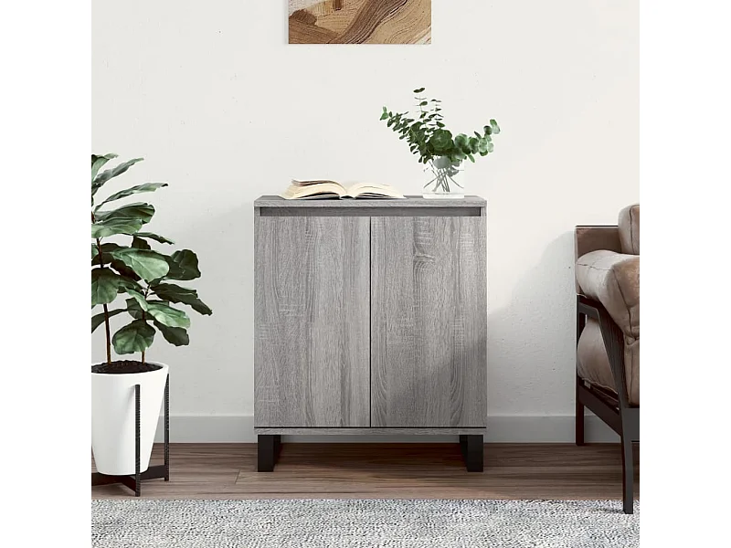 Credenza | Buffet | Armadio Grigio Sonoma 60x35x70 cm in Legno Multistrato
